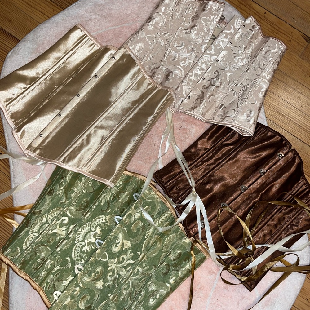 Elegant Brocade Corset Set